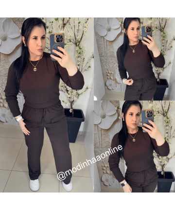 Conjunto Gabriela Marrom